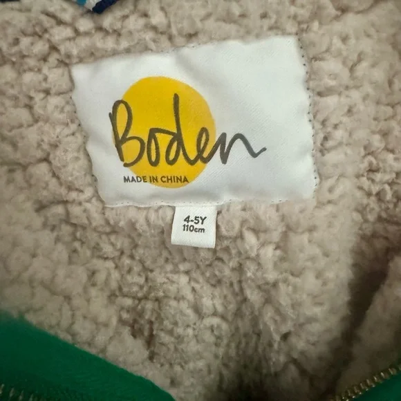 Boden Vibrant Green Kids Hoodie - Picture 3 of 4